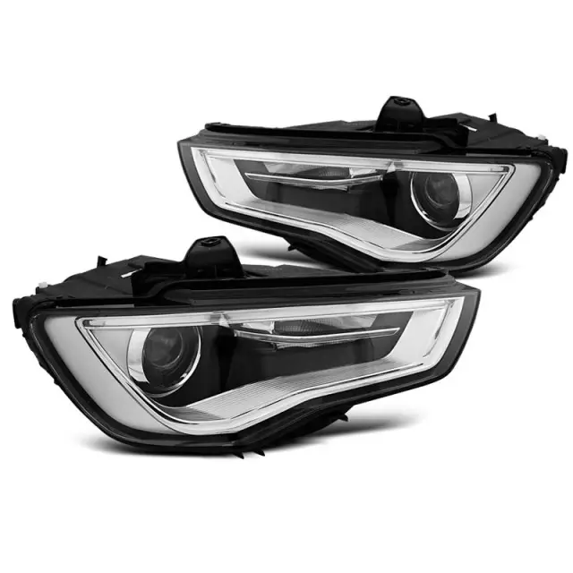Prix Promo Phare Tube Lumineux DRL Noir Avant pour Audi A3 8V 2012-2016