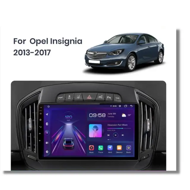 Autoradio Android 10 8G+128G For Opel Insignia 2013 - 2017 Bon Plan