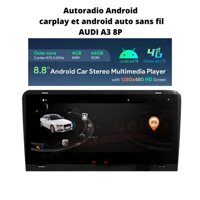 Offre Spéciale Autoradio Android 11 Audi A3 8P carplay android auto