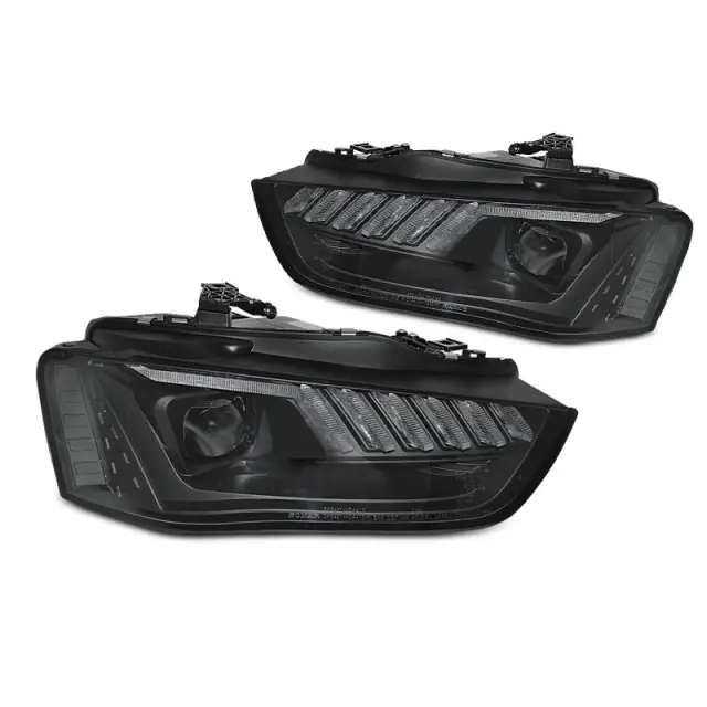 Offre Limitée Phares Xenon LED Noirs Avant pour Audi A4 B8 2012-2015