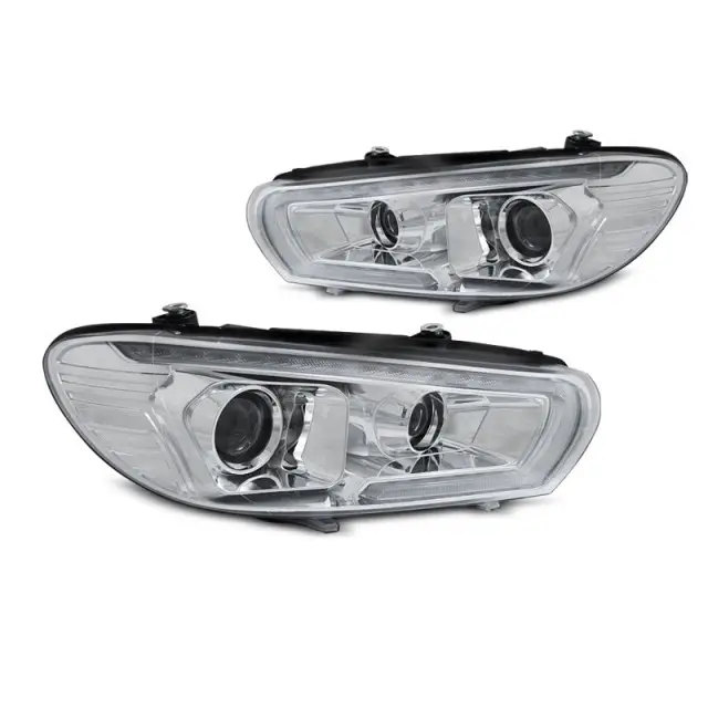 Tube De Phare Xeonon Seq Led Chrome Pour VW Scirocco 2008-2014 Quantité Limitée