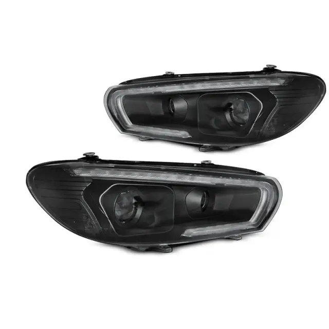 Livraison Express Tube de Phare SEQ LED Noir Avant pour VW Scirocco 2014-2017