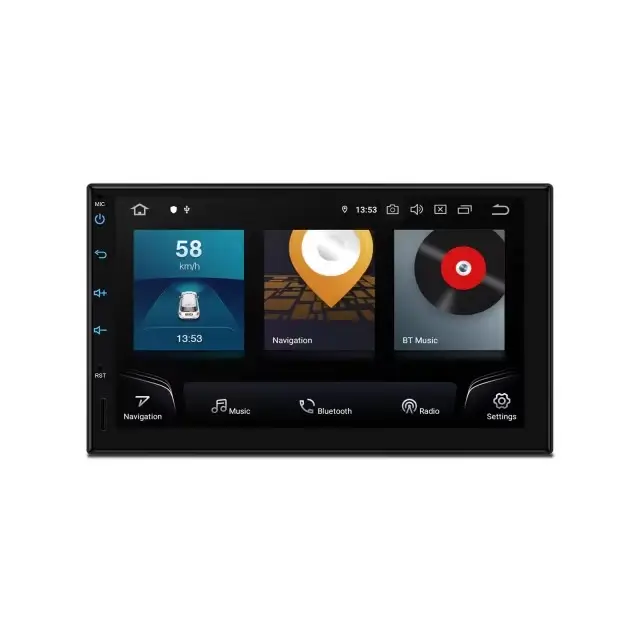 Autoradio Android 7 Pouces 12 2din carplay et android auto sans fil Expédition Rapide