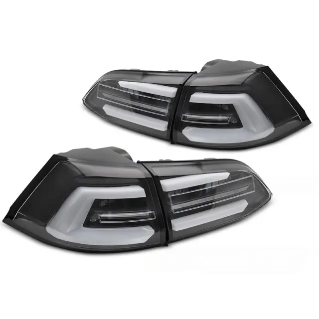 Seulement Aujourd’hui Feux Arrière LED Noirs SEQ pour VW Golf 7 2013-2017 SW
