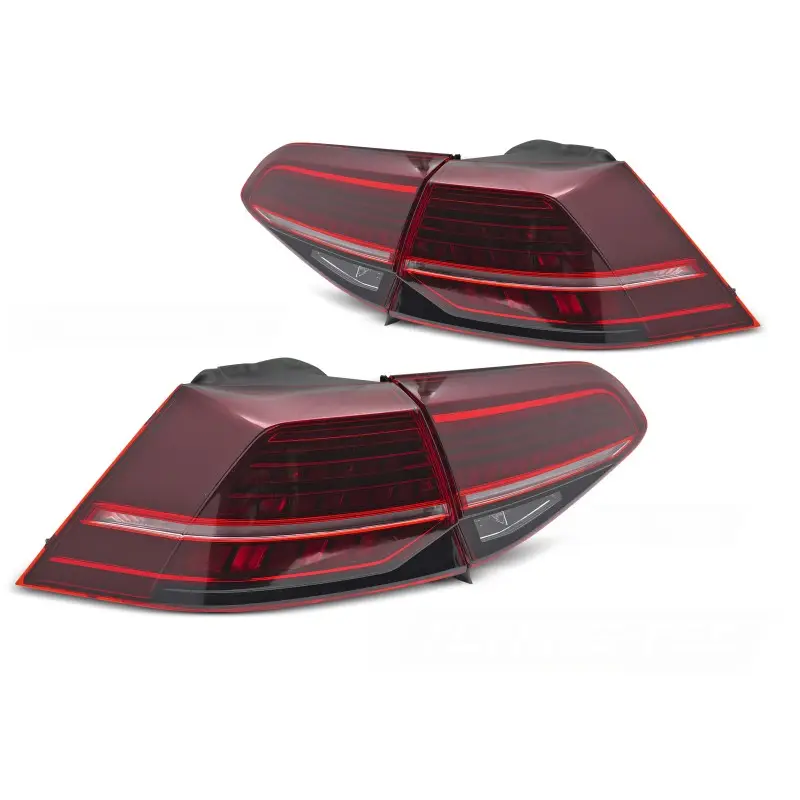 Feux Arrière LED Rouges Séquencés pour VW Golf 7 2013-2019 Vente Flash