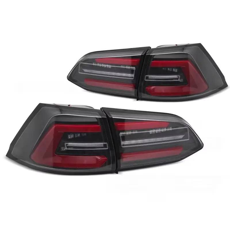 Feux Arrière LED Noirs Avec Séquence Rouge pour VW Golf 7 SW 17-19 Affaire À Saisir