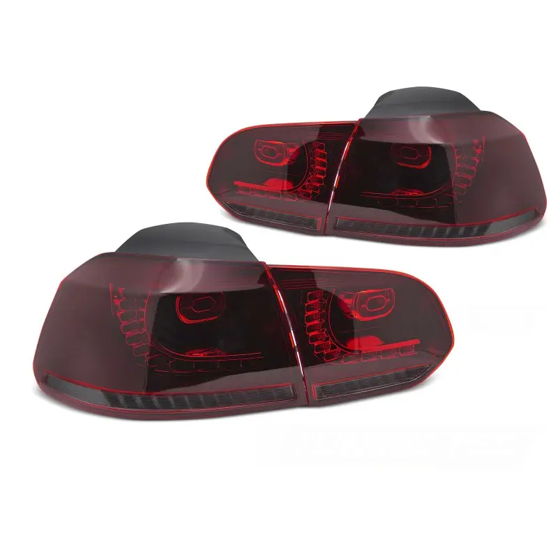 Feux Arrière LED Fumé Rouge Séquentiels pour VW Golf 6 2008-2013 Prix Choc