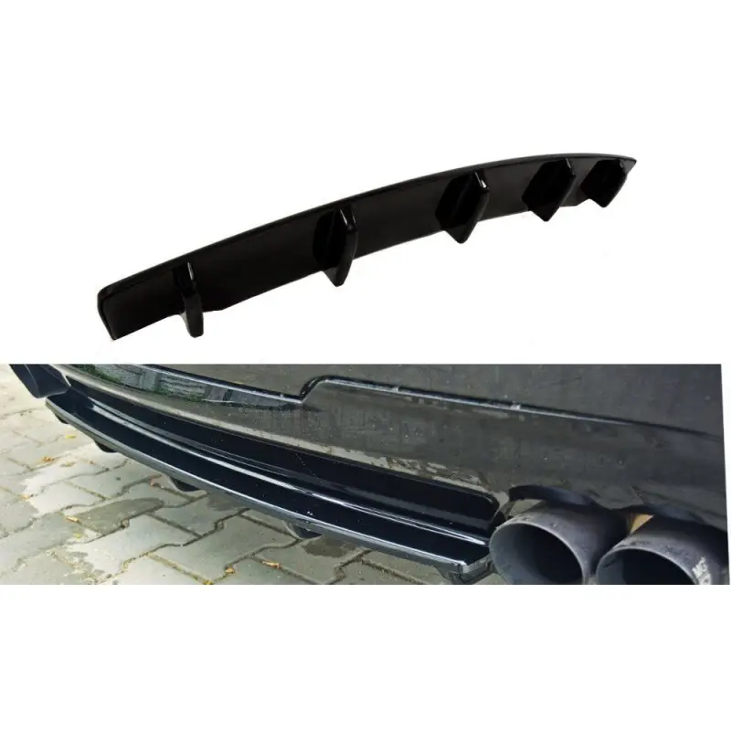 Quantité Limitée Rear Splitter for BMW 5 F11 M-PACK (fits two double exhaust ends)