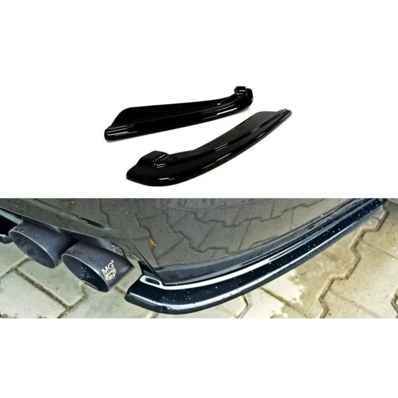 REAR SIDE SPLITTERS for BMW 5 F11 M-PACK (fits two double exhaust ends) Offre Exclusive