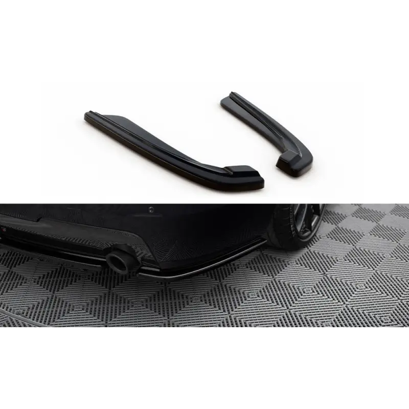 Quantité Limitée REAR SIDE SPLITTERS for BMW 5 F11 M-PACK (fits two single exhaust ends)