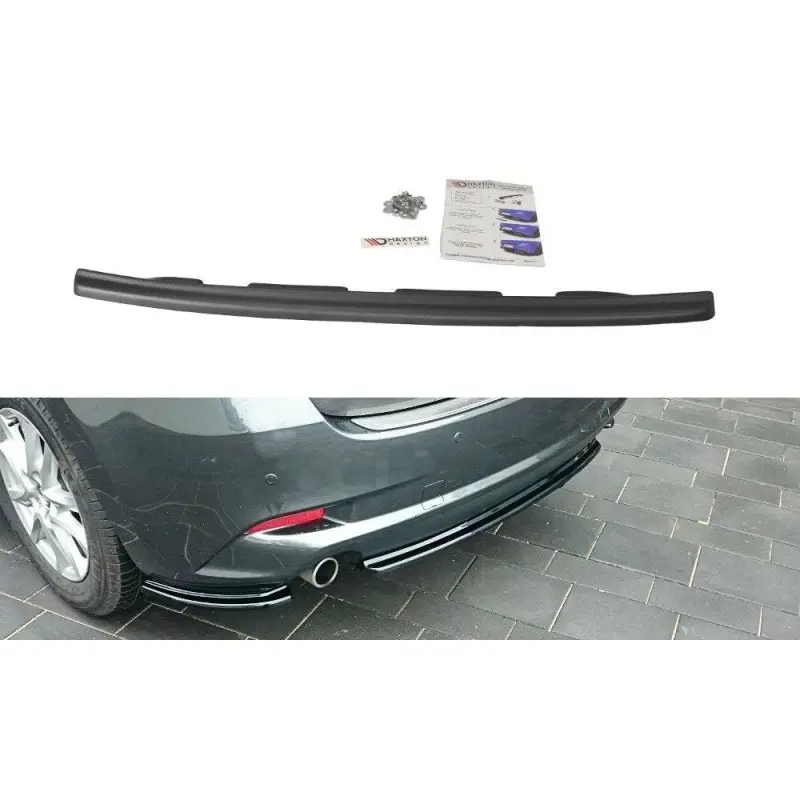 Vente Flash Rear Splitter Mazda 3 BM (Mk3) Facelift (without vertical bars)
