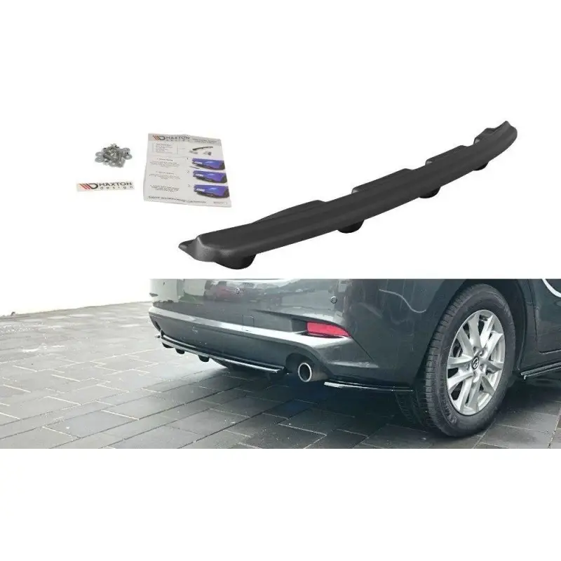 Prix Choc Rear Splitter Mazda 3 BN (Mk3) Facelift (with vertical bars)