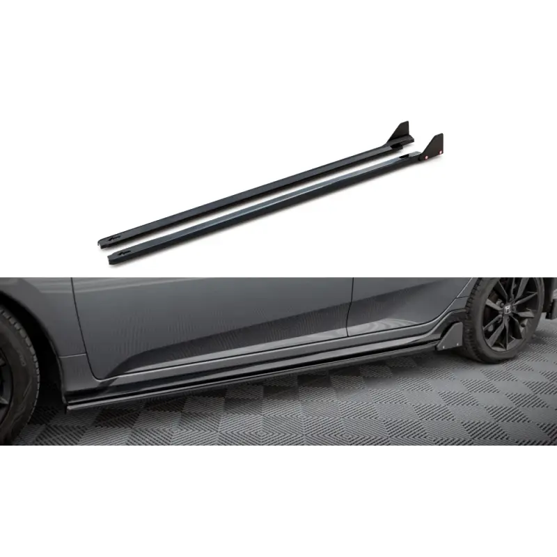 Vente Flash Side Skirts Diffusers + Flaps Honda Civic Sport Mk 10