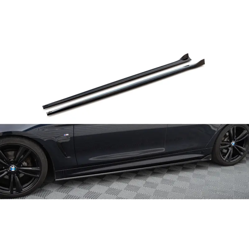 Side Skirts Diffusers V.3 BMW 4 Coupe / Gran Coupe / Cabrio M-Pack F32 / F36 / F33 Offre Exclusive
