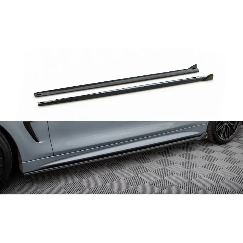 Livraison Express Side Skirts Diffusers V.2 BMW 4 Coupe / Gran Coupe / Cabrio M-Pack F32 / F36 / F33