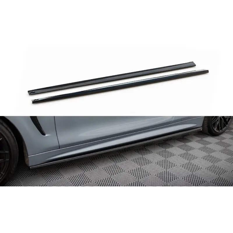Side Skirts Diffusers V.3 BMW 4 Coupe / Gran Coupe / Cabrio M-Pack F32 / F36 / F33 Prix Choc
