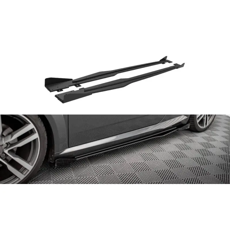 Vente Flash Street Pro Side Skirts Diffusers + Flaps Audi TT S / S-Line 8S