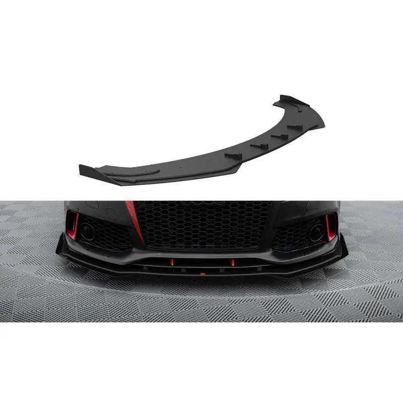 Achat Immédiat Street Pro Front Splitter + Flaps Audi A7 RS7 Look C7