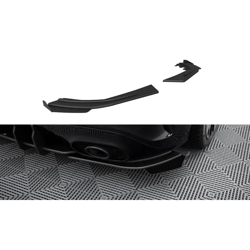 Vente Flash Street Pro Rear Side Splitters + Flaps Mercedes-AMG A35 Hatchback W177
