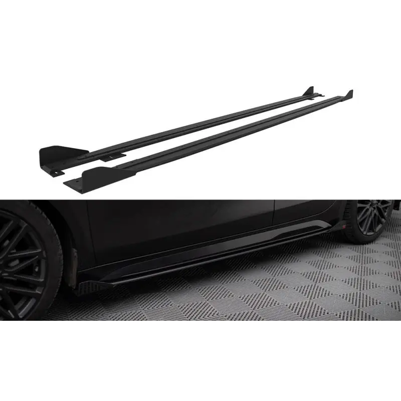 Street Pro Side Skirts Diffusers + Flaps Kia Proceed GT / GT-Line Mk1 Facelift / Ceed GT Mk3 Facelift Commande En Gros