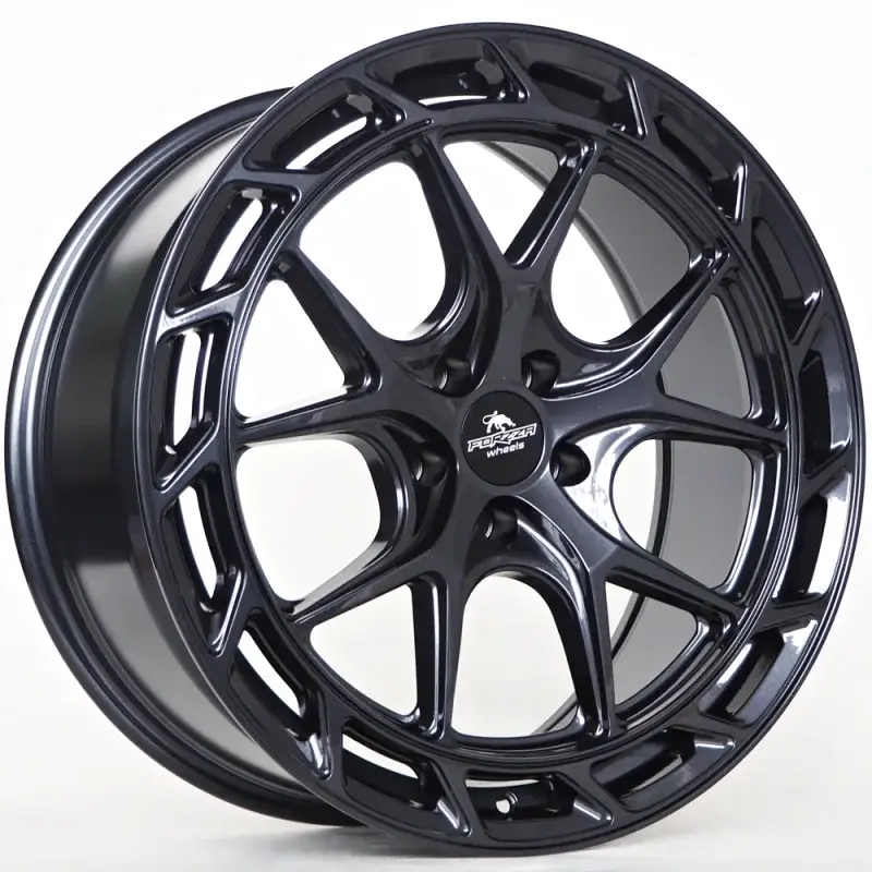 Top Vente 2 jantes Ratlankis Forzza Saturn 8,5X20 5X112 ET25 66,5 Black Magic