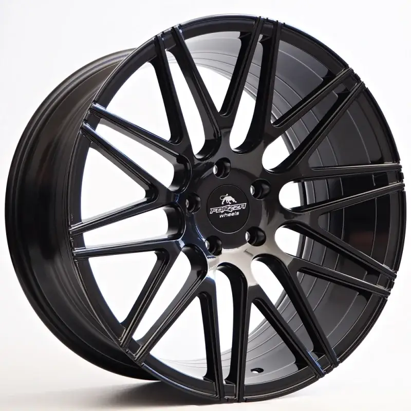 2 jantes Ratlankis Forzza Galaxy 9,5X19 5X112 ET38 66,45 Black Magic Prix Promo