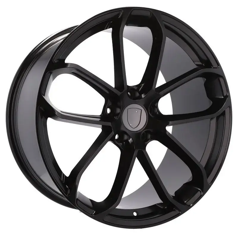 4 jantes 9.0 20 5x130 design Porsche Fluotournage Noir Mat Offre Spéciale
