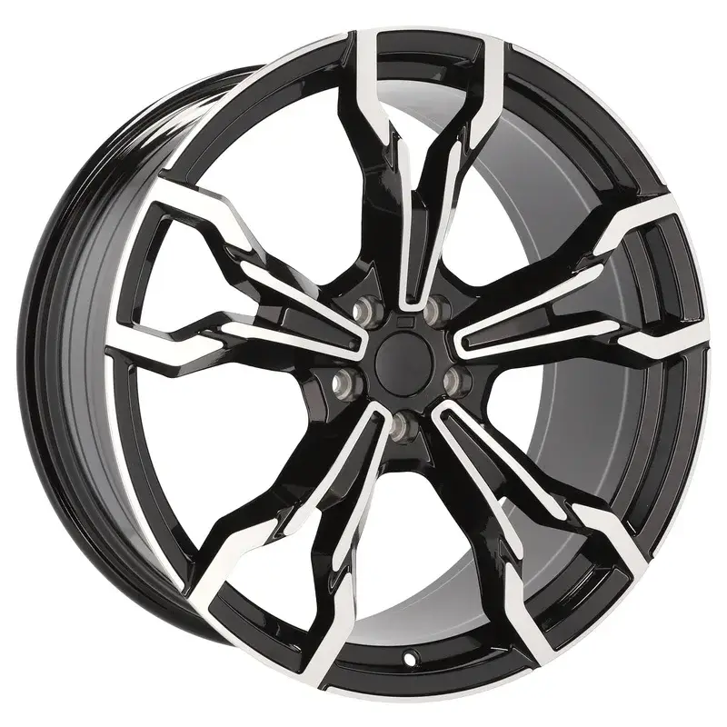 4 jantes 8.0 20 5x112 design BMW Fluotournage Noir Brillant Super Prix