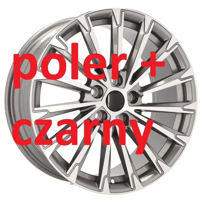 Must-Have 4 jantes 8.0 19 5x112 design Skoda Fluotournage Noir Brillant
