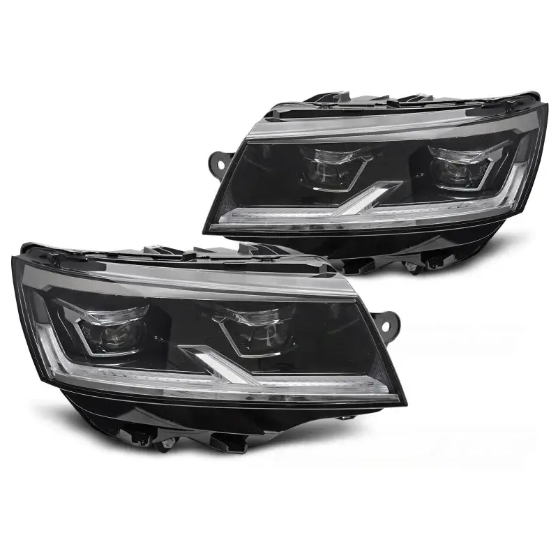Feux de Phare LED Noir DRL pour VW T6.1 2020-2024 Expédié Aujourd’hui