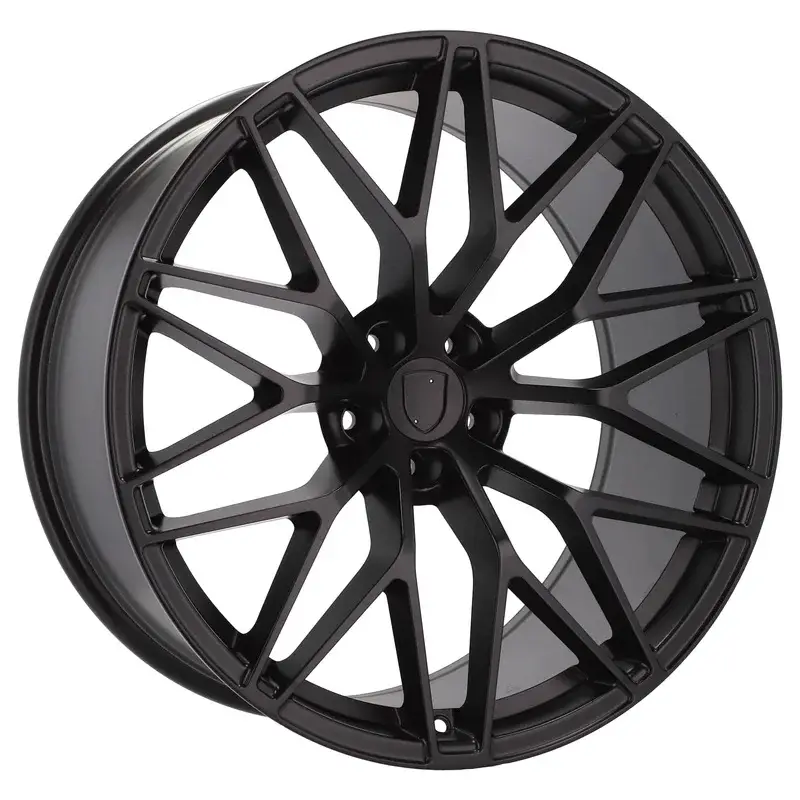 4 jantes 10.0 22 5x130 design Porsche Fluotournage Noir Mat Achat Immédiat