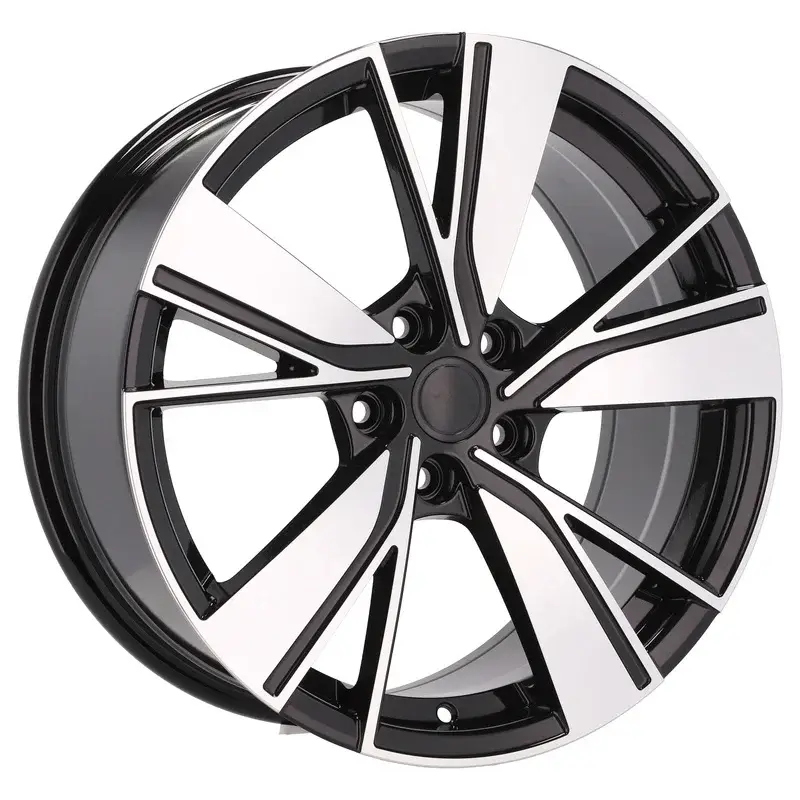 Meilleur Choix 4 jantes 8.0 18 5x112 design Volkswagen Fluotournage Noir Brillant