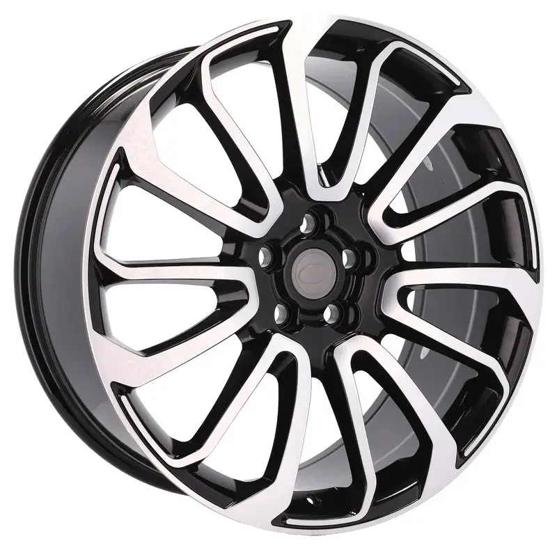 Acheter En Ligne 4 jantes 9.5 22 5x120 design Land Rover Fluotournage Noir Brillant