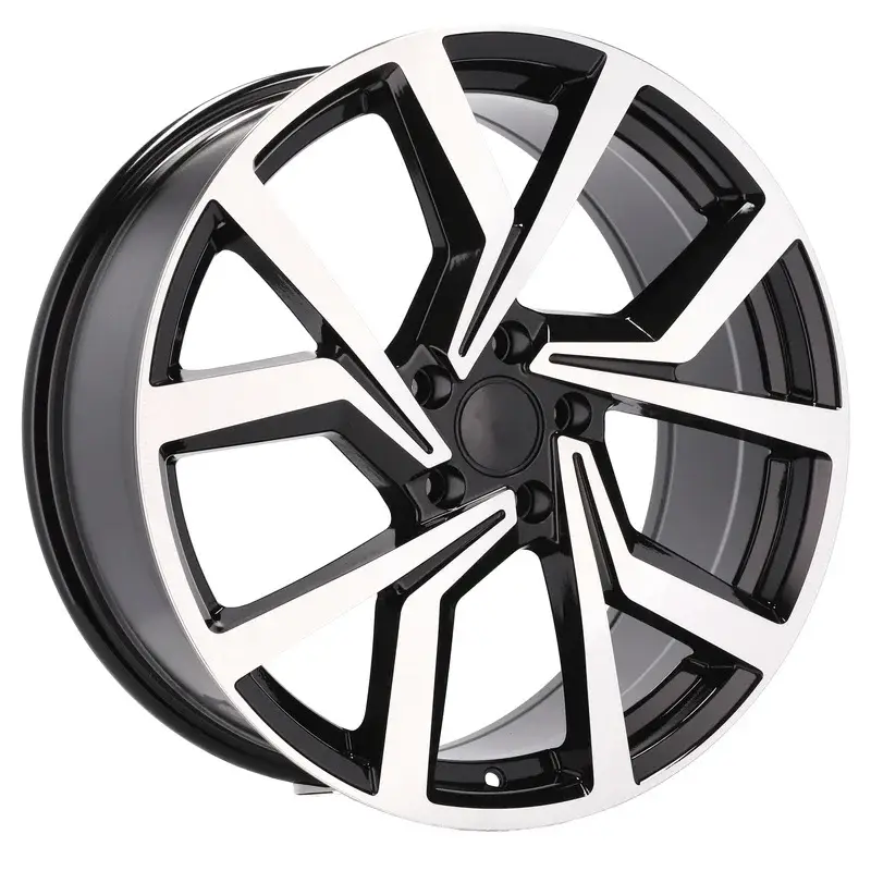 4 jantes 8.0 19 5x112 design Volkswagen Fluotournage Noir Brillant Soldes
