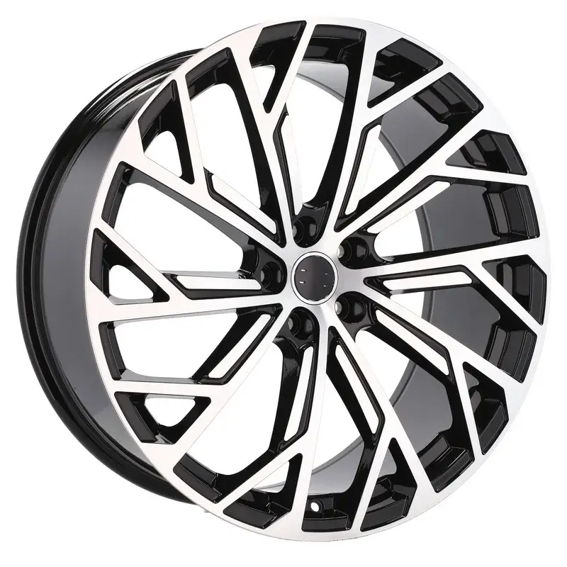 Vente Directe 4 jantes 9.0 20 5x112 design Audi Fluotournage Noir Brillant