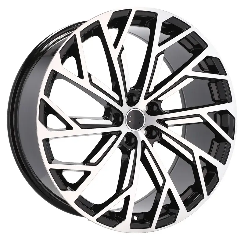 Meilleur Prix 4 jantes 8.5 19 5x112 design Audi Fluotournage Noir Brillant