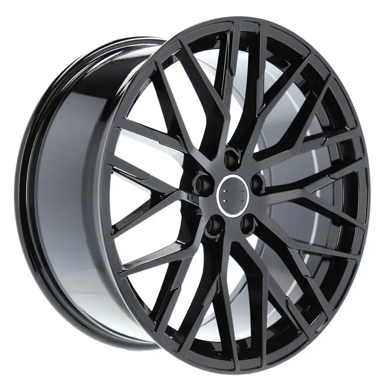 Super Prix 4 jantes 8.5 19 5x112 design Audi Fluotournage Noir Brillant