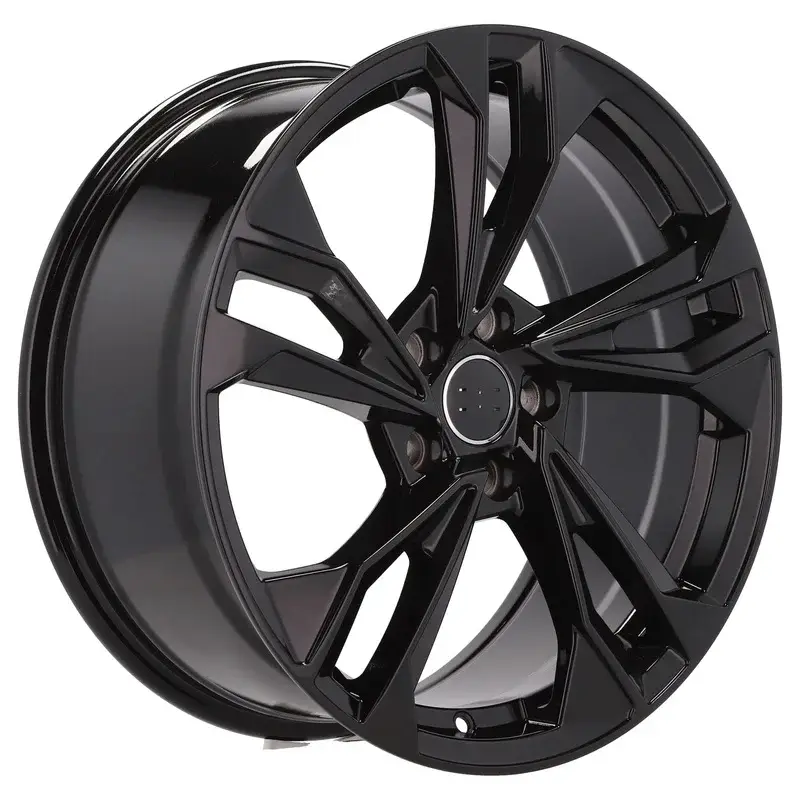 Promotion 4 jantes 8.0 18 5x112 design Audi Noir Brillant