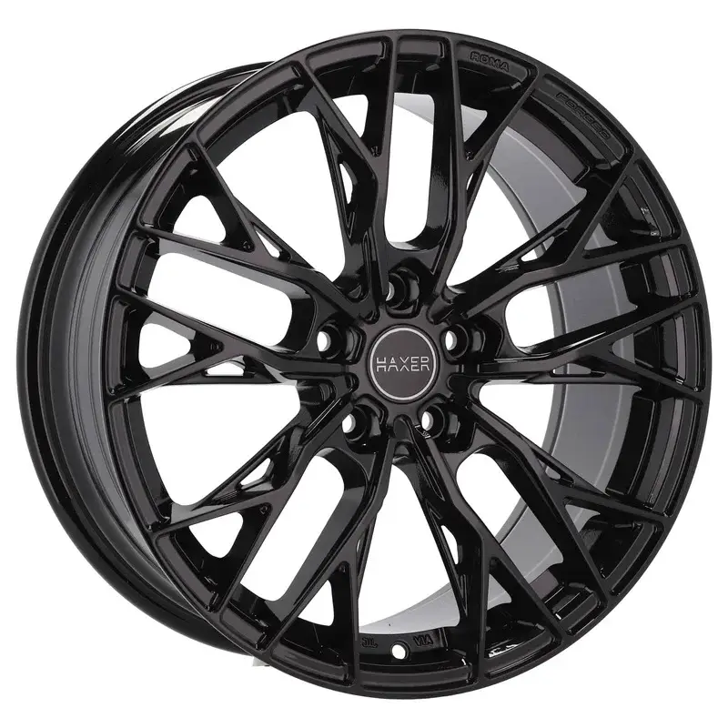 4 jantes 8.5 19 5x112 Noir Brillant Commander Vite