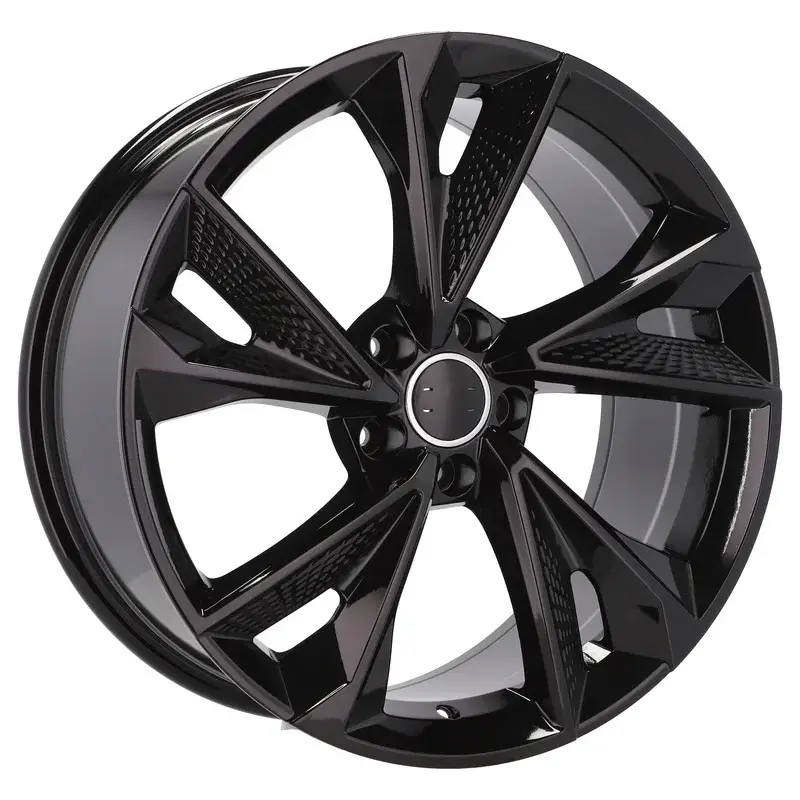 Meilleur Prix 4 jantes 8.0 18 5x112 design Audi Fluotournage Noir Brillant