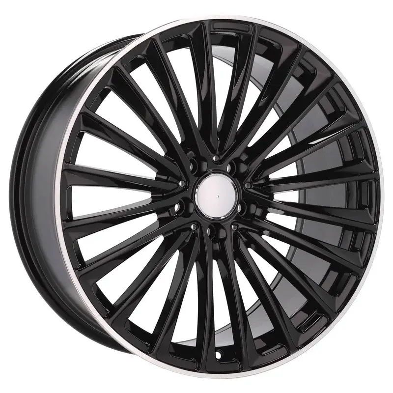 Livraison Gratuite 4 jantes 9.0 21 5x112 design Mercedes Fluotournage Noir Brillant