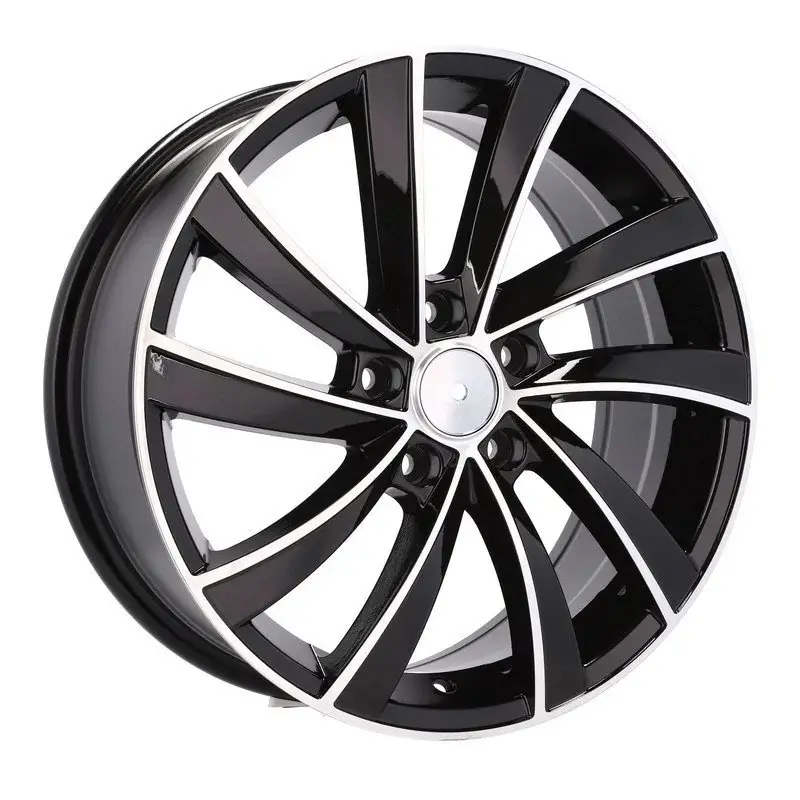 4 jantes 6.5 16 5x112 design SkodaNoir Brillant Commander Vite