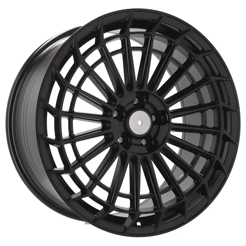 4 jantes 8.0 18 5x112 design Mercedes Fluotournage Noir Mat Offre Du Jour