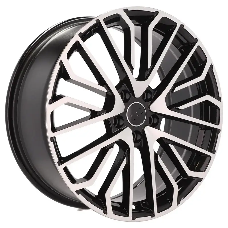 4 jantes 9.0 20 5x112 design Audi Fluotournage Noir Brillant Achat Immédiat