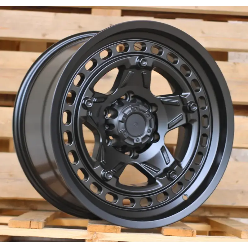 4 jantes 9.0 18 6x114.3Noir Mat Prix Promo