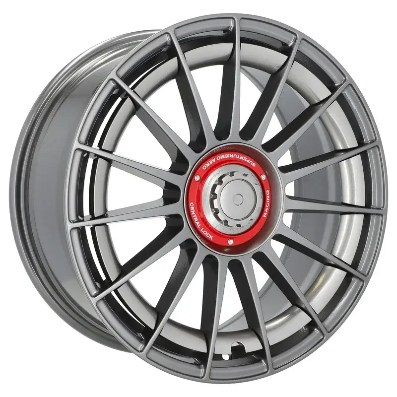 Meilleur Prix 4 jantes 8.0 18 5x114.3 Fluotournage Gris Brillant
