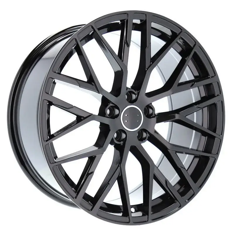 4 jantes 8.5 19 5x112 design Audi Fluotournage Noir Brillant Usine Directe