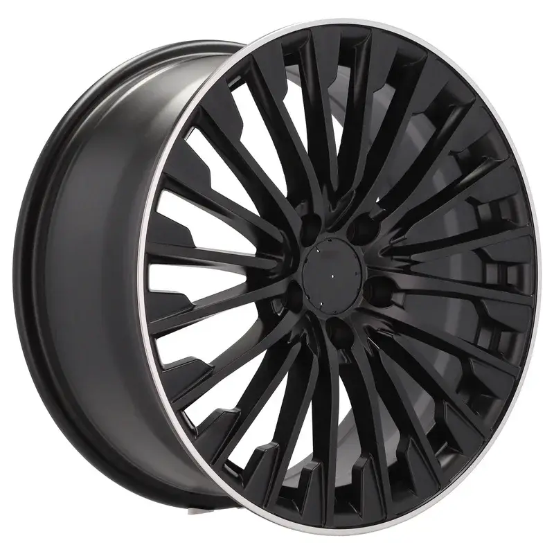 Nouveauté 4 jantes 8.0 18 5x112 design Mercedes Fluotournage Noir Brillant