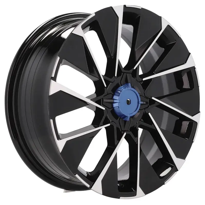 4 jantes 6.5 16 4x100 design Renault Fluotournage Noir Brillant Must-Have