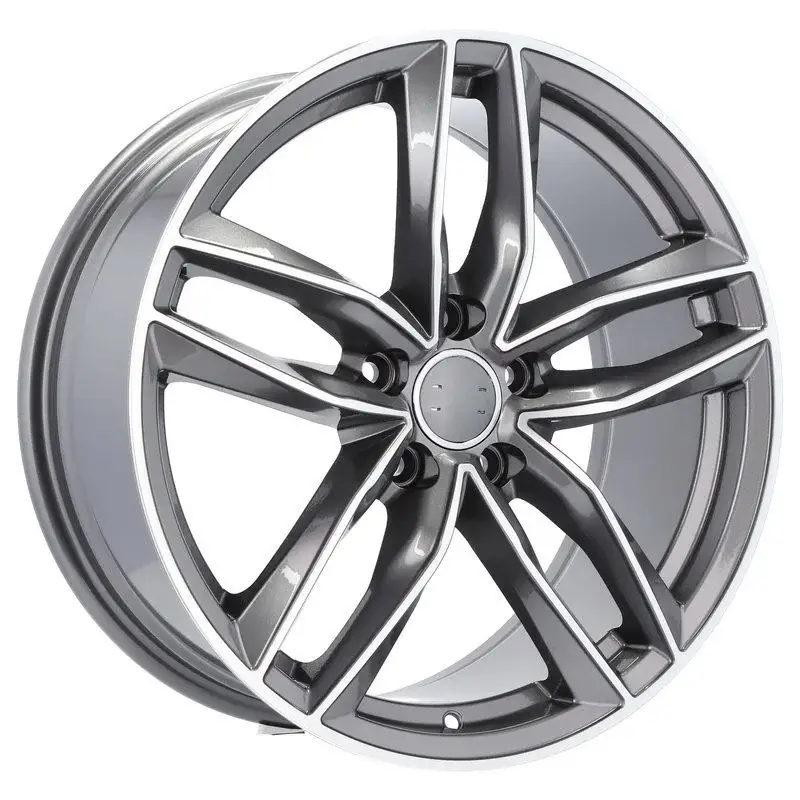 4 jantes 8.0 18 5x112 design AudiGris Brillant Usine Directe